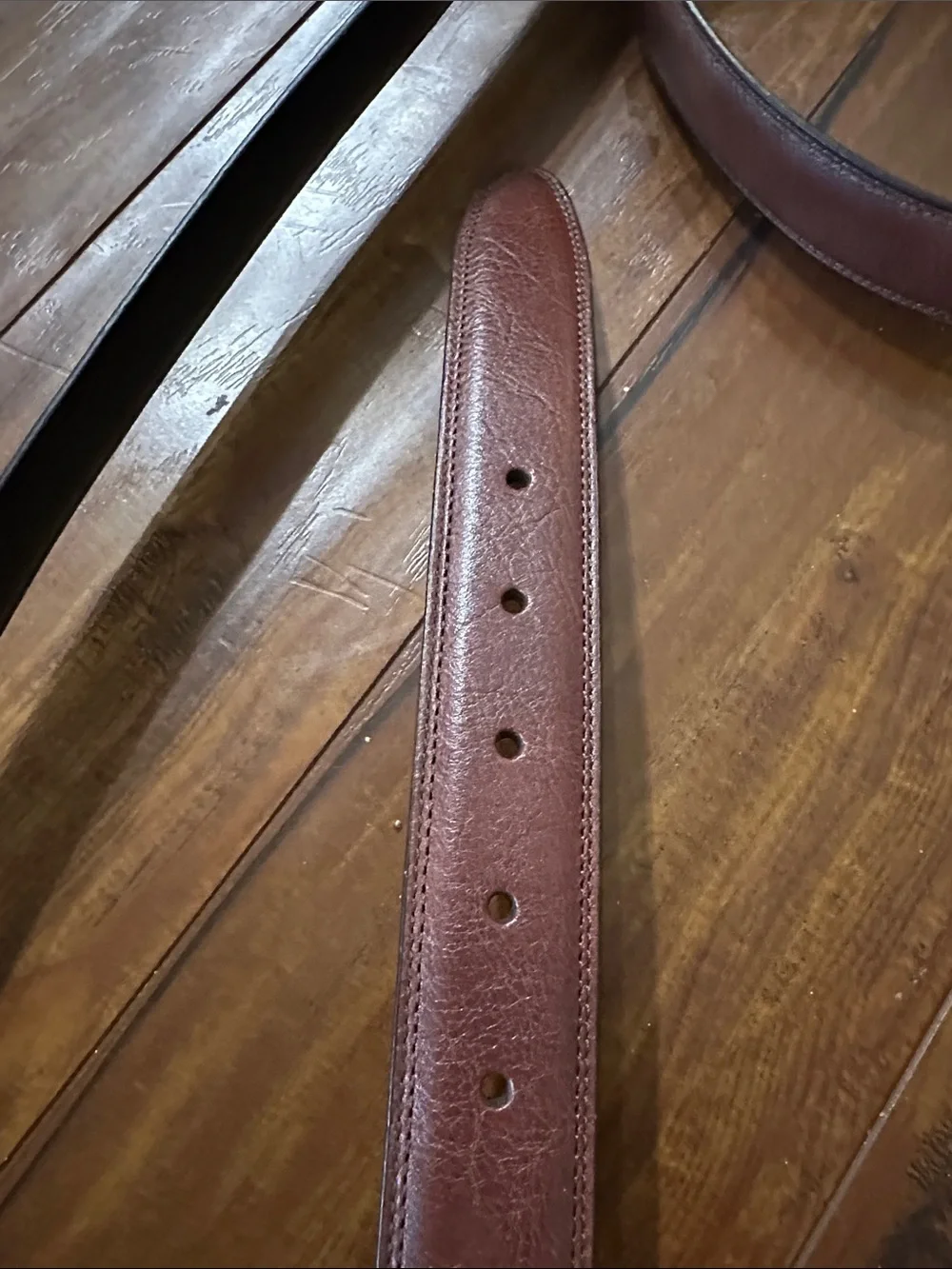 Roundtree & Yorke Big & Tall Reversible Leather Belt Brown Black Size 54